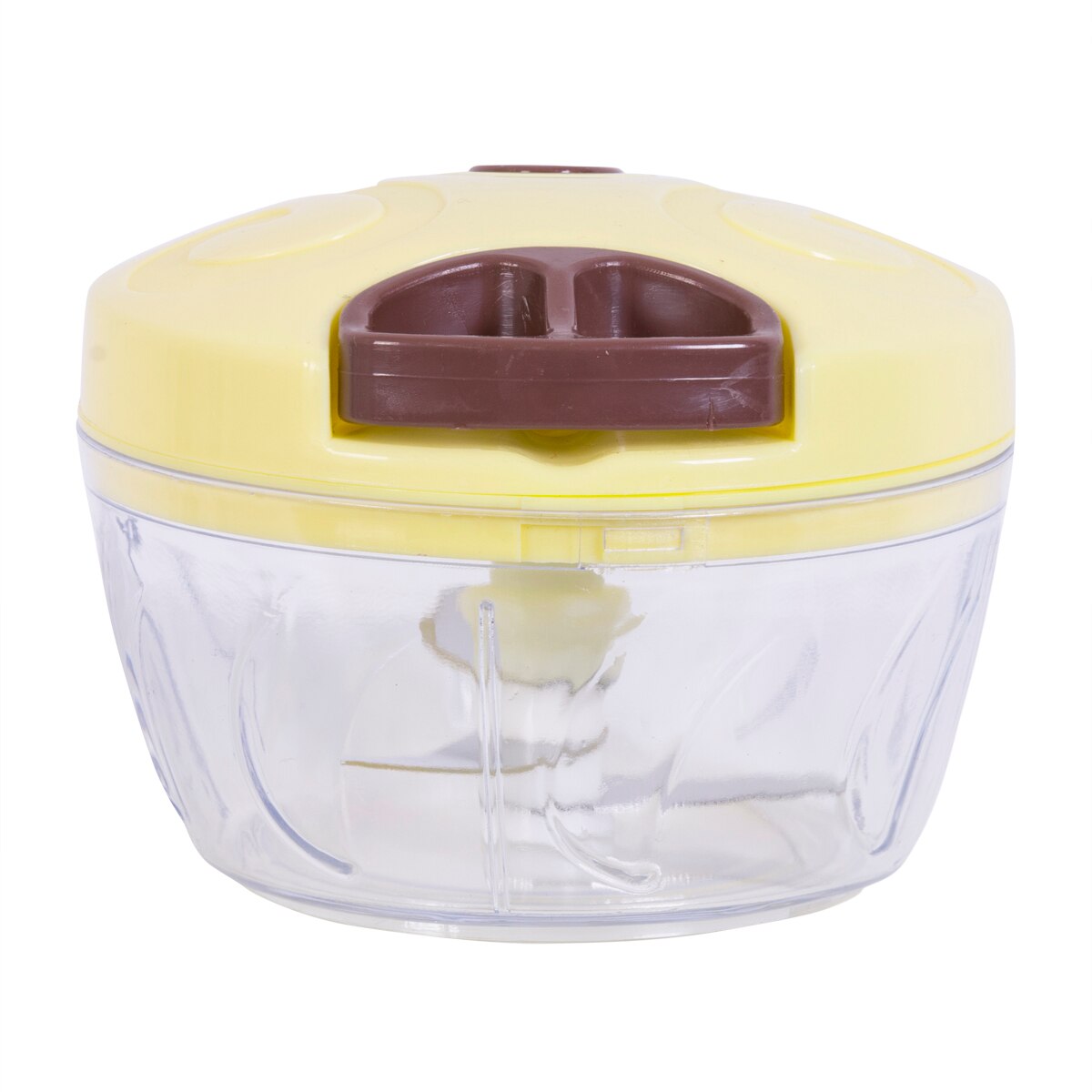 Multifunctionele Hoge Speedy Groente Fruit Twist Shredder Handmatige Vleesmolen Chopper Knoflook Hand Held: Geel