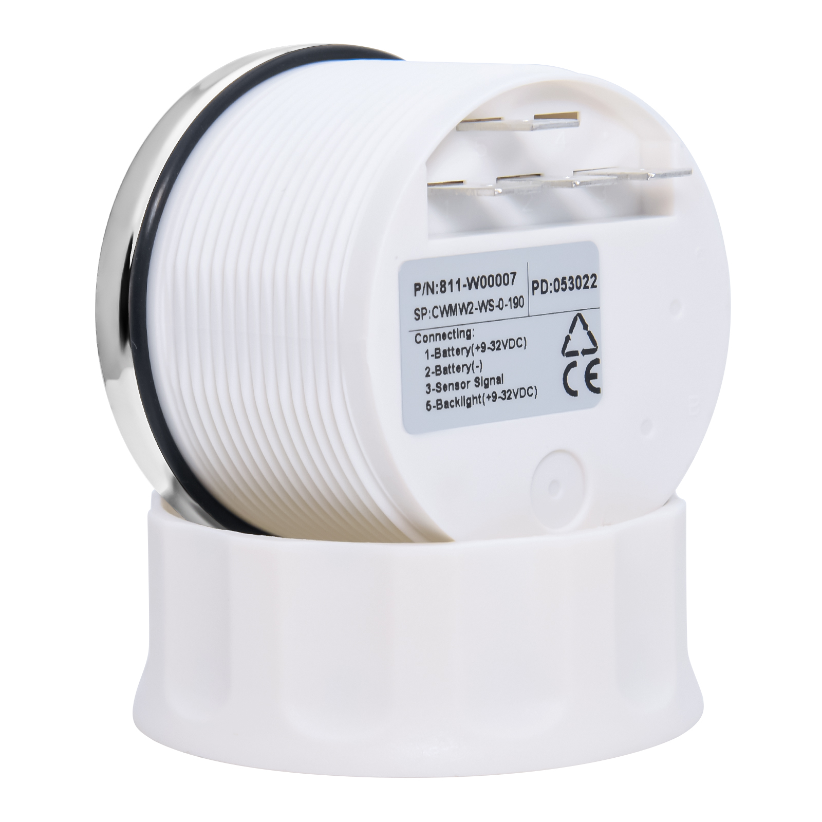 Boat Car 52MM Water Level Gauges 0-190ohm Red Light Marine Water Tank Level Indicator Meter Water Level Sensor 100-550MM Custom