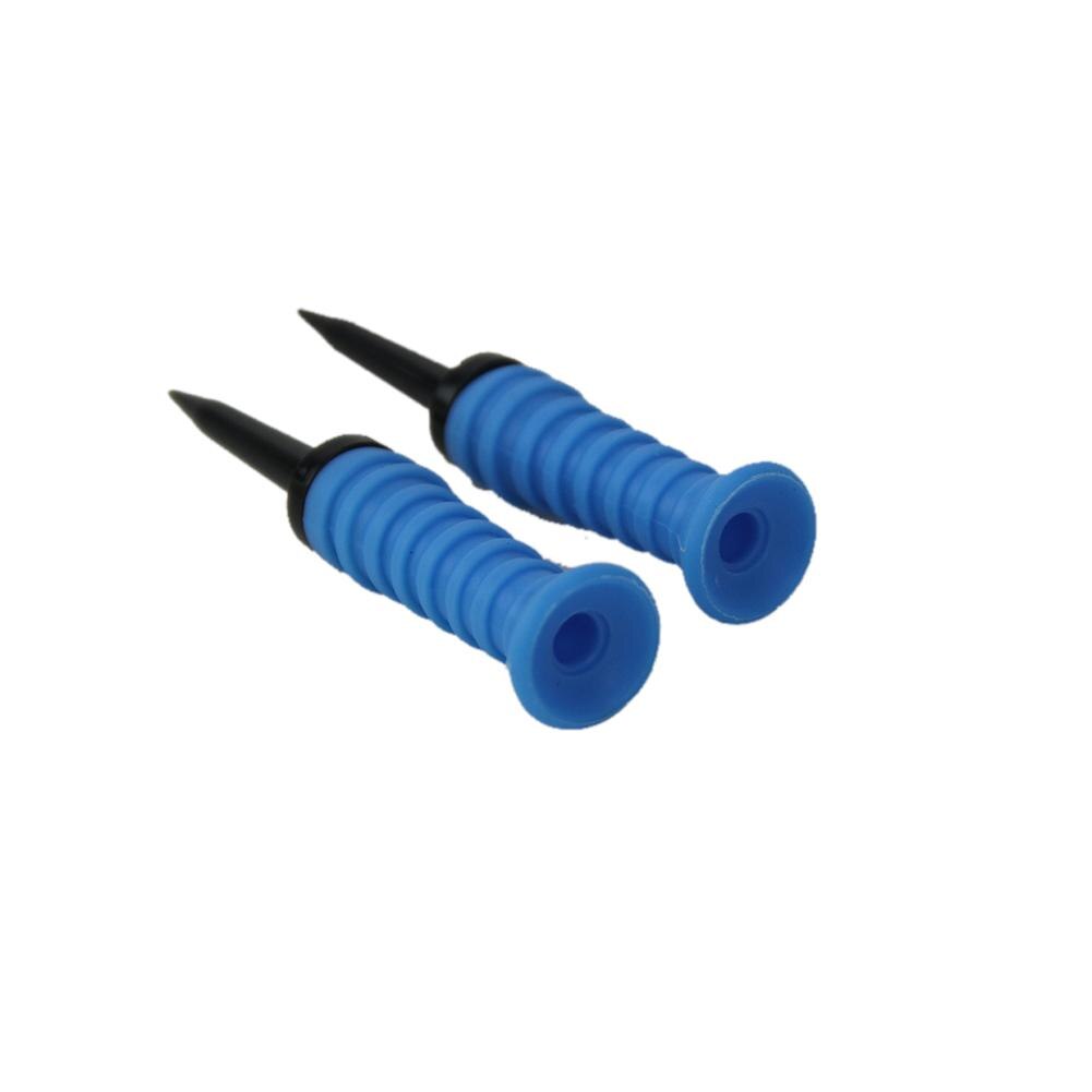 3pcs 83*47mm Golf Tee Outdoor Elastic Driving Range Mini Practical Training Mixed Size Practice Mat Sport Rubber Ball Accessori: blue