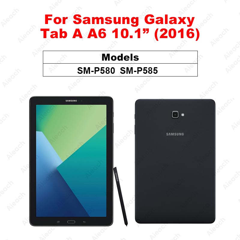 9D Curved Edge Tempered Glass Film For Samsung Galaxy Tab A 10.5 A 10.1 8.0 Screen Protector For Galaxy Tab S4 S5e S6: Tab A 10.1 P580 P585