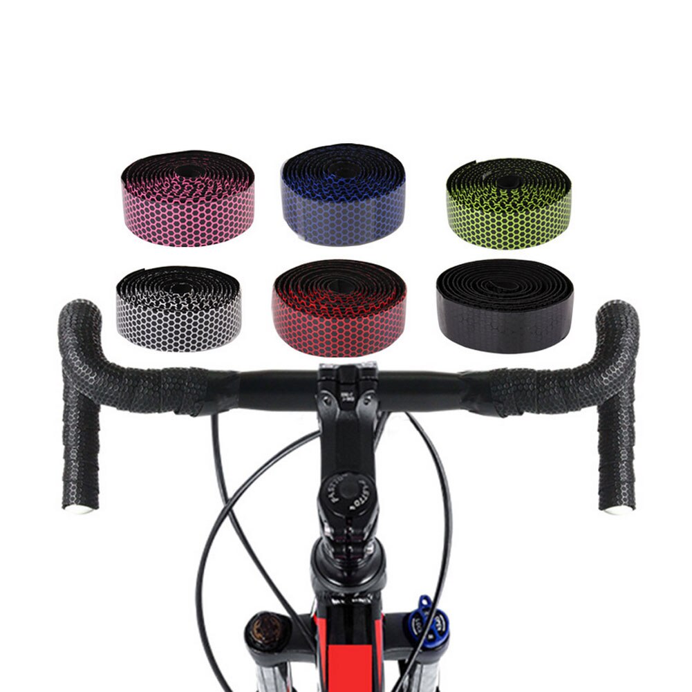 Fiets stuurlint 6.6ft fiets race stuur grip riem spons antislip mountainbike bandage fietsaccessoires roze blauw paars