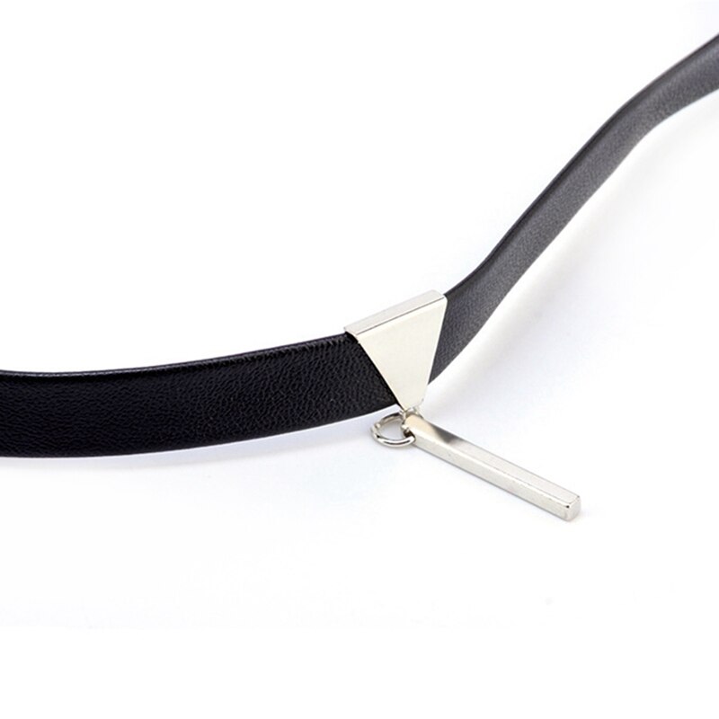 Women Choker Necklace Faux Leather Alloy Choker Chain Choker Collar Women's Neck Chain Retro Clavicle Choker