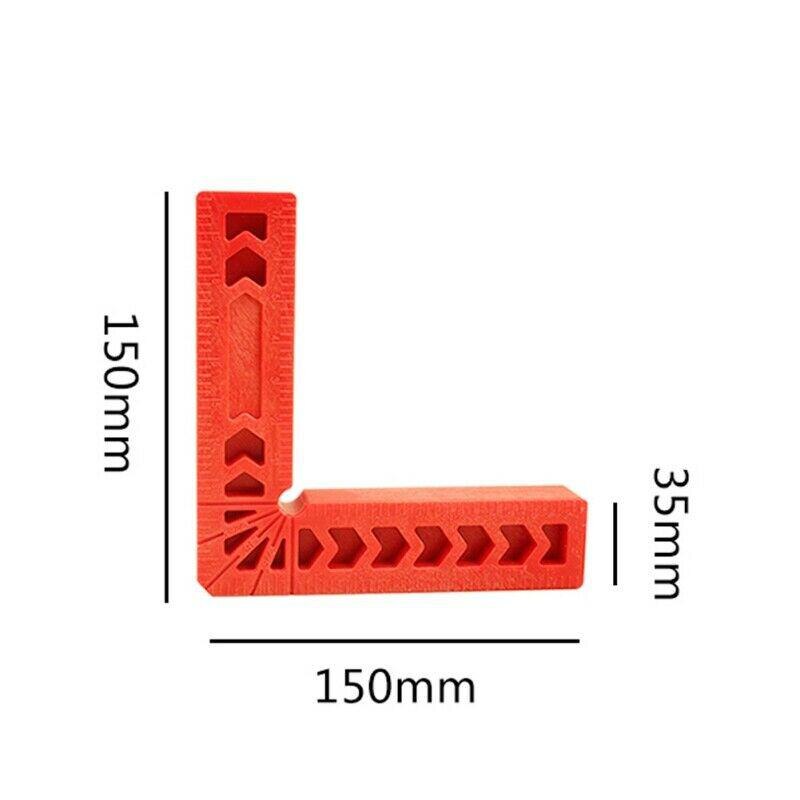 Timmermanswinkelhaak rechte hoek 90 graden l-vormig hulpstuk houtbewerking positioneringsliniaal huishoudelijk houtbewerkingsgereedschap