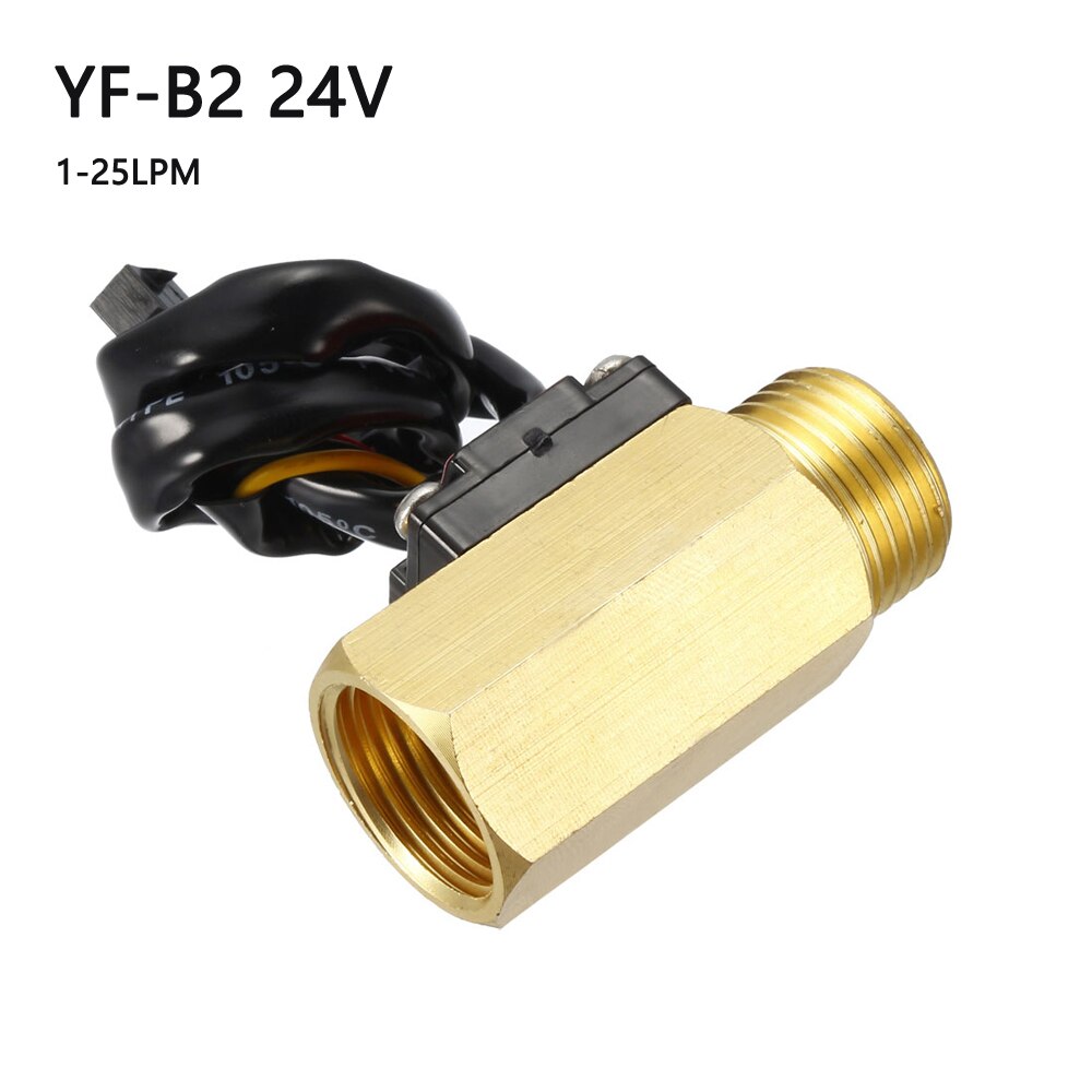 Water Flow Sensor YF-B2 BSP G1/2&quot; Turbine Meter 24V 1-25L/min turbine flow meter water flow sensor iSentrol