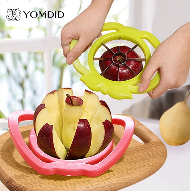 Apple Cutter Mes Corers Fruit Slicer Multifunctionele Abs + Rvs Keuken Koken Groente Tools Chopper