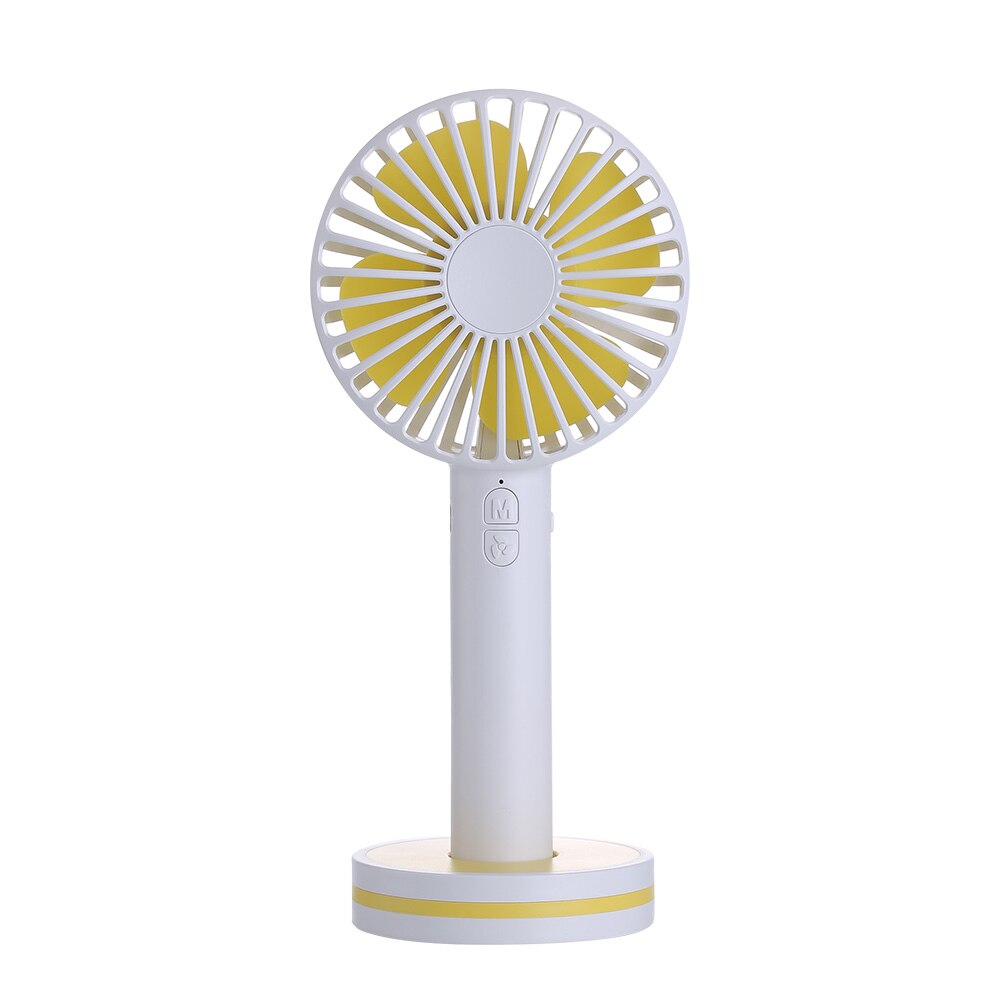 Mini Portable Handheld USB Cooling Fan Rechargeable USB Fan with 3 Speed Adjustable Cosmetic Mirror for Office Home Outdoor