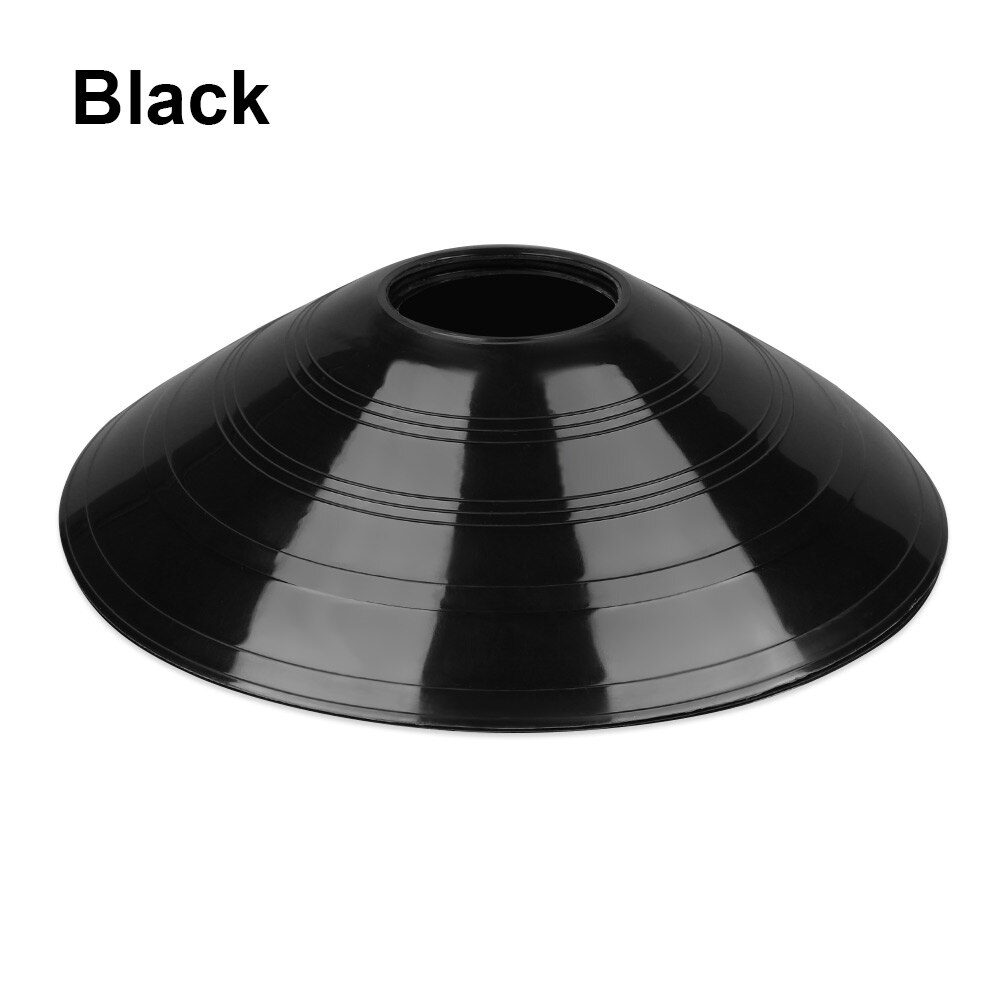 5Pcs Outdoor Sports Football Speed Training Disc Cone Inline Skating Cross Track Marker Soccer Cross Speed Training Marking Cup: Black