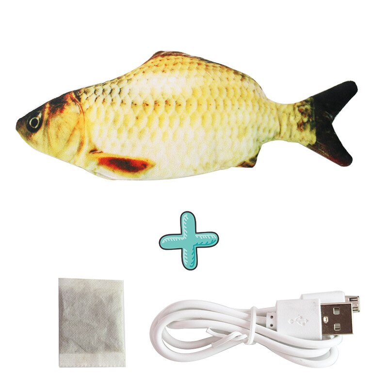 Elektronische Haustier Katze Spielzeug Elektrische USB Lade Simulation Fisch Spielzeug für Hund Katze Kauen Spielen Beißen Liefert Dropshiping: C 30cm-With mint