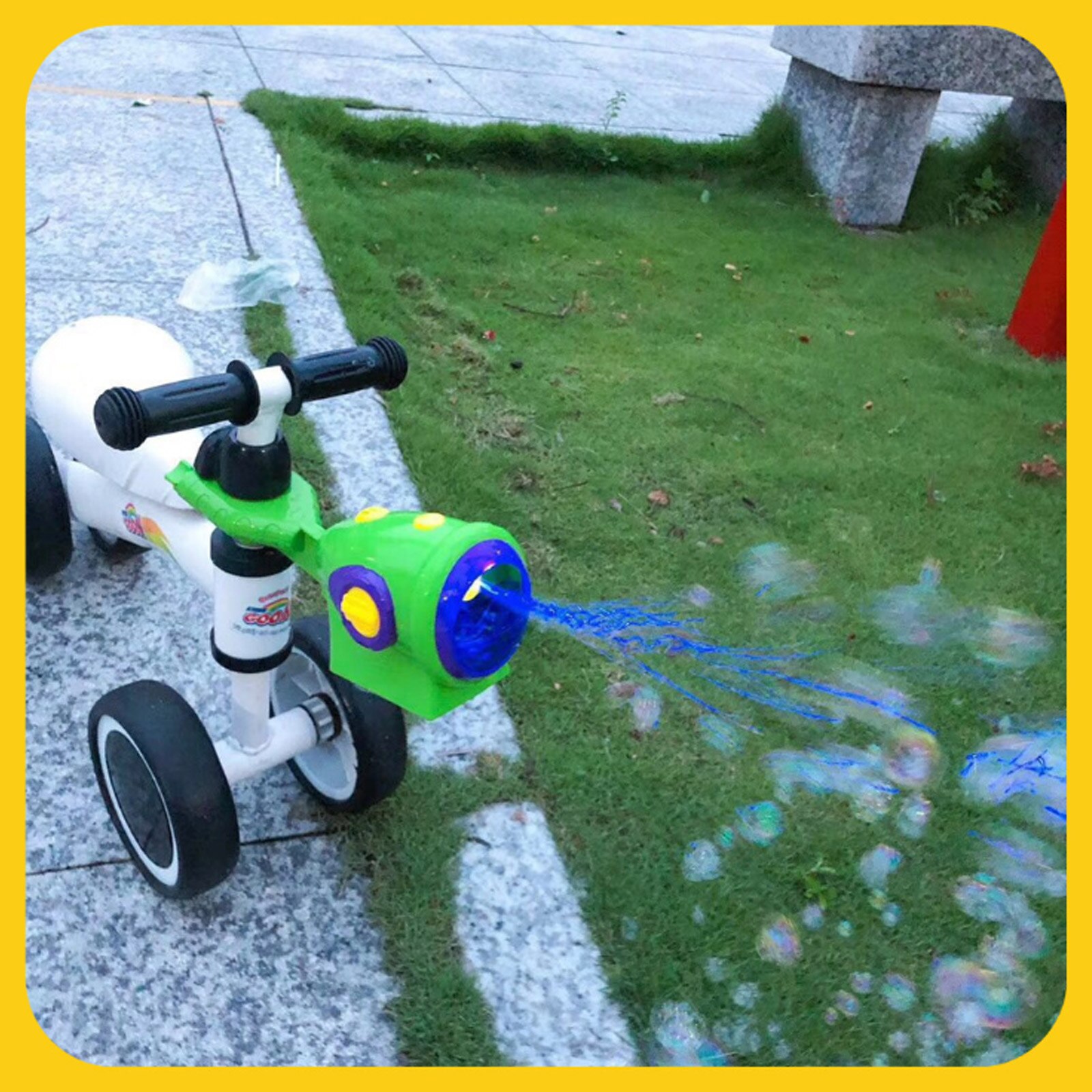 Bike Bubble Machine Automatische Bubble Blower Maker Installeren Op Fiets Voor Kids Kinderen Baby Bad Outdoor Indoor Party Games Speelgoed