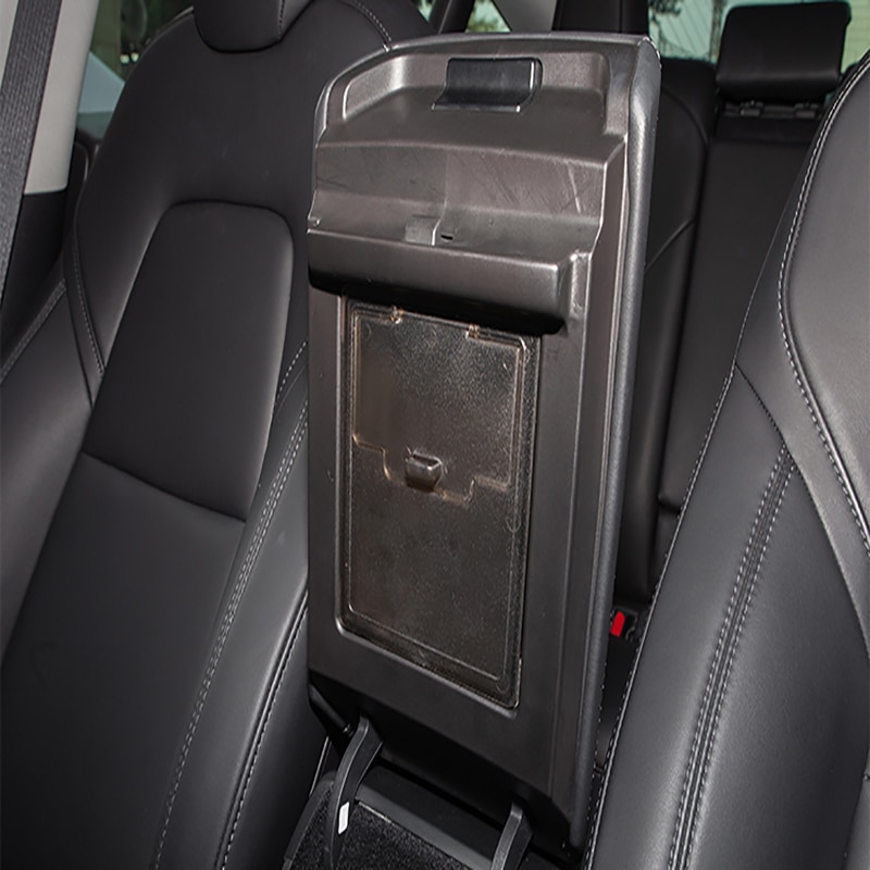 Biltillbehör mittkonsol armstödsarrangör för tesla modell 3 dold förvaringsbox fack inbäddad låda