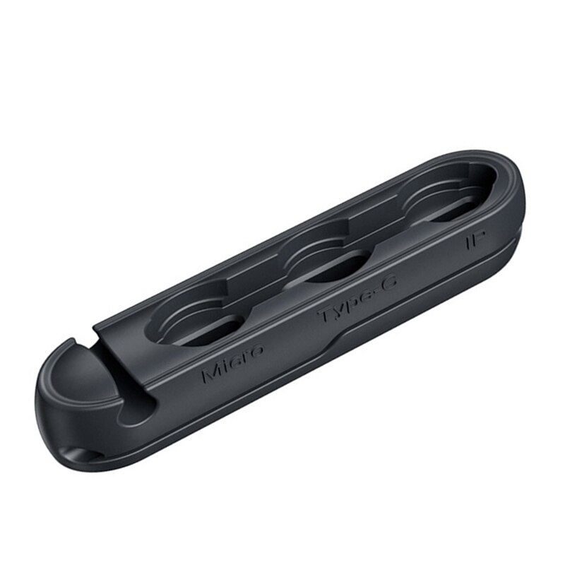 Magnetyczny wtyk kablowy klips do kabla IPhone Micro USB typ C przenośny schowek magnes Adapter złącze silikonowy pojemnik: Magnet Head Oganizer