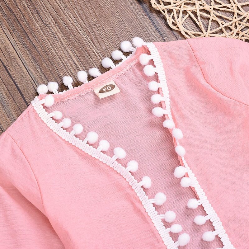 Baby Girl Clothes Summer Baby Girl Tassel Blouse Anti-UV Infant Toddler Children Clothes