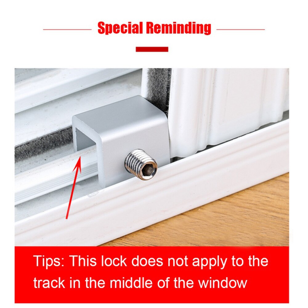 Verriegelung Stahl Türen und Fenster Spur Restrictor Aluminium Tür sicher Schiebefenster Fangen freundlicher Sicherheit Schärpe sperren