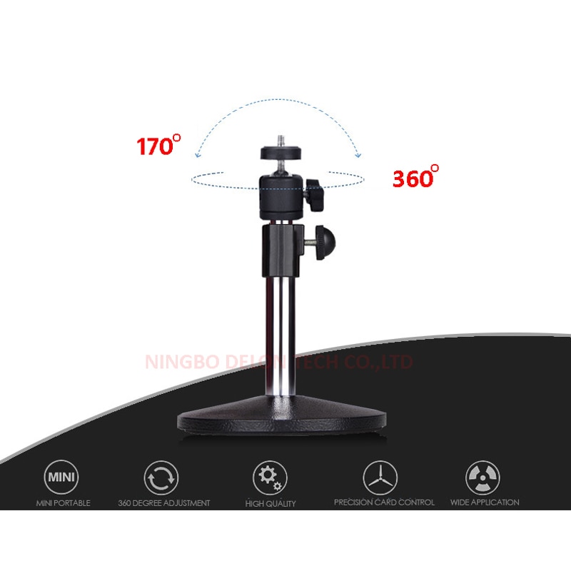 Height adjustable aluminum small mini projector desk mount table bracket holder stand