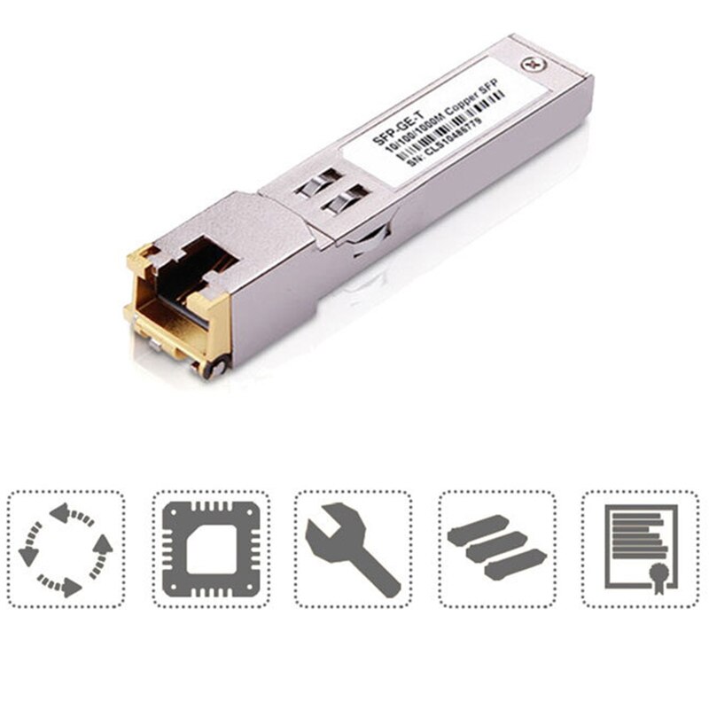 SFP Module RJ45 Switch Gbic 10/100/1000 Connector SFP Copper RJ45 SFP Module Gigabit Ethernet Port