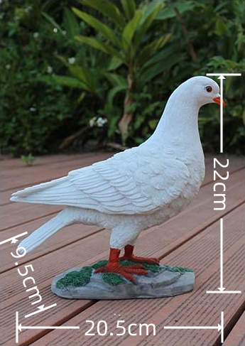Witte Duif Decoratie Huis Decoraties Voor De Kamer Tuin Decoratieve Beelden Hars Sculpturen En Beeldjes Duif Ornamenten: Licht Groen