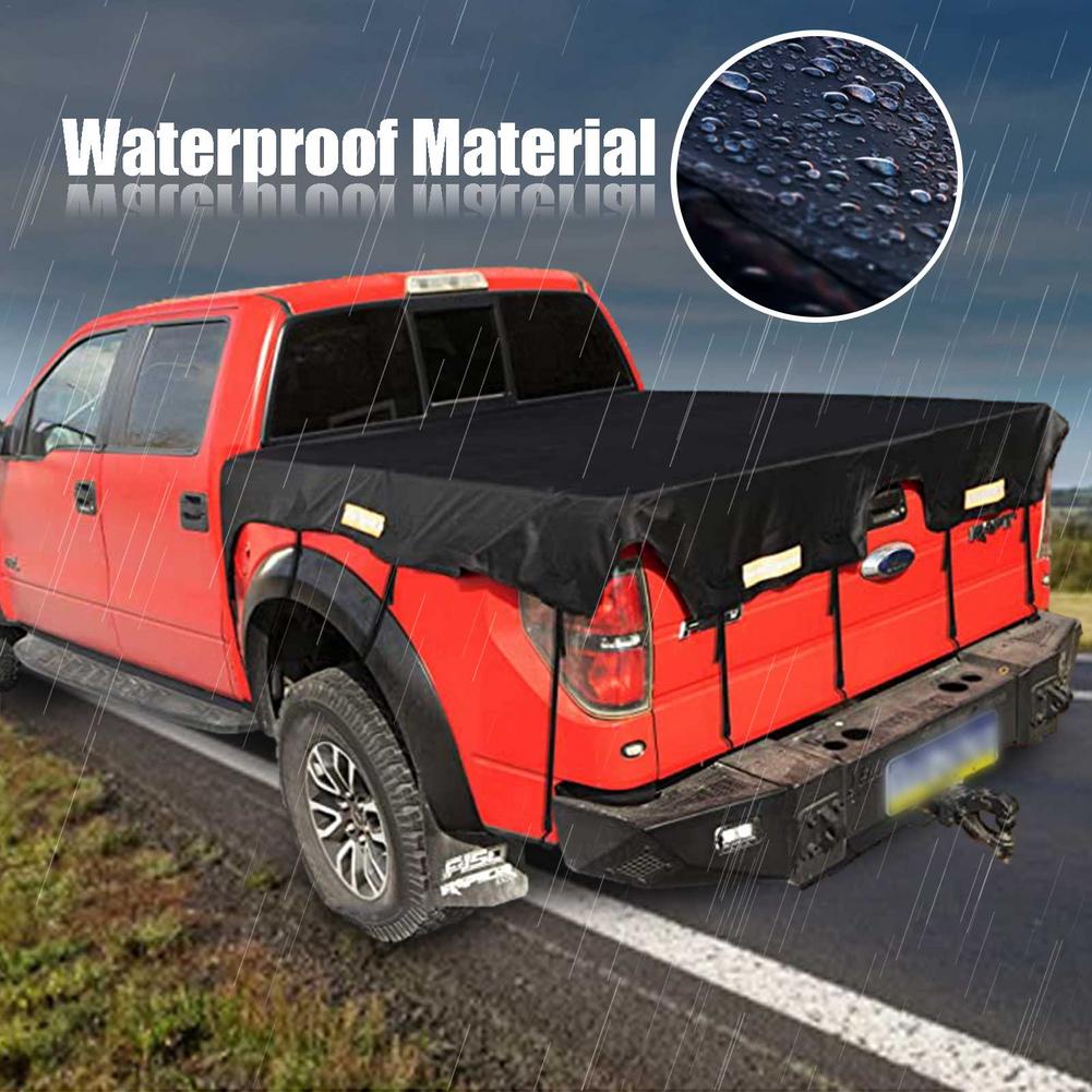 Waterdichte Truck Bed Tarp Cover Duurzaam Truck Bed Doek Cover Voor Serie Canvas Luifel Stofdicht Vrachtwagen Staart Cover Auto Levert