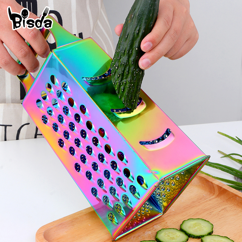 Multifunktionell rivjärn grönsak frukt verktyg potatisstöt ricer grönsak mandolin skivare skalare fräs morot strimlare
