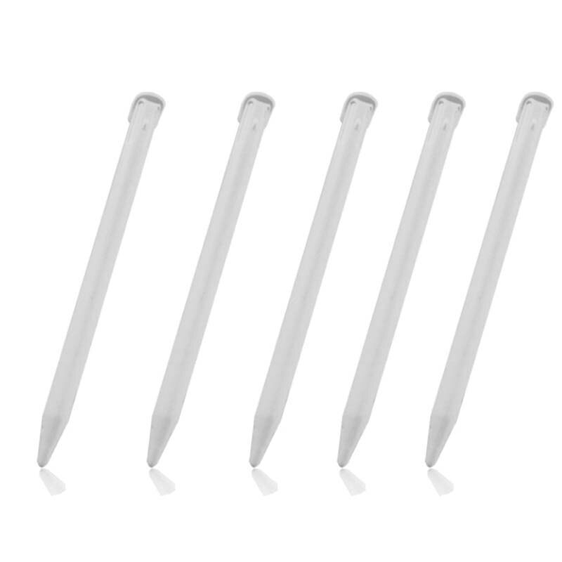 Lápiz táctil de plástico de tamaño perfecto, accesorios de juego Lápiz de pantalla táctil para Nintendo 3DS XL LL, negro/blanco, 2 uds.