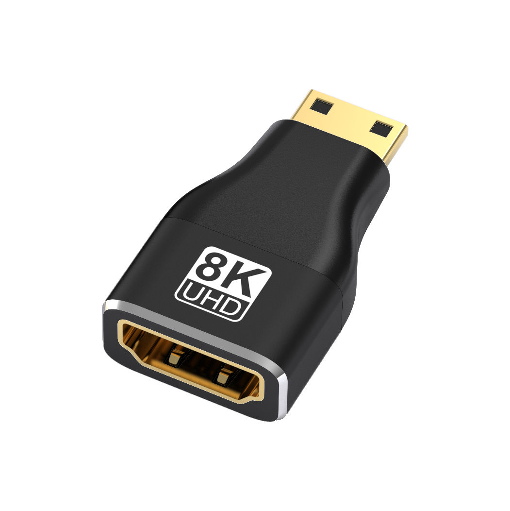 HDMI-koppeling 8K, HDMI 2.1 vrouw-vrouw connector HDMI-verlengadapter, ondersteuning 8K bij 60 Hz / 4K bij 120 Hz 120UHD, 3D, HDR: YELLOW
