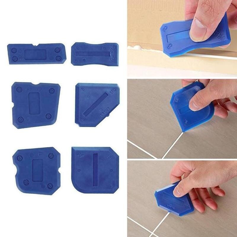 4/6pcs Multifunction Caulk Removal Tool Window Door Silicone Glass Cement Sealant Spreader Scraper Remover Tools Sealant Tool