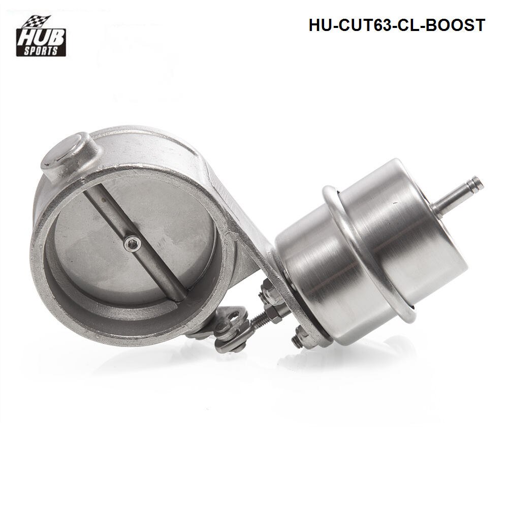 Stainless Steel Exhaust Control Valve Set Boost Actuator CLOSED Style 63mm Pipe Pressure:about 1 BAR HU-CUT63-CL-BOOST