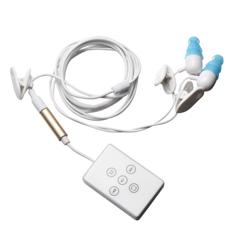 Waterproof MP3 Player 4GB/8GB - Sport Music Player with FM Radio & Back Clip: White / 4GB