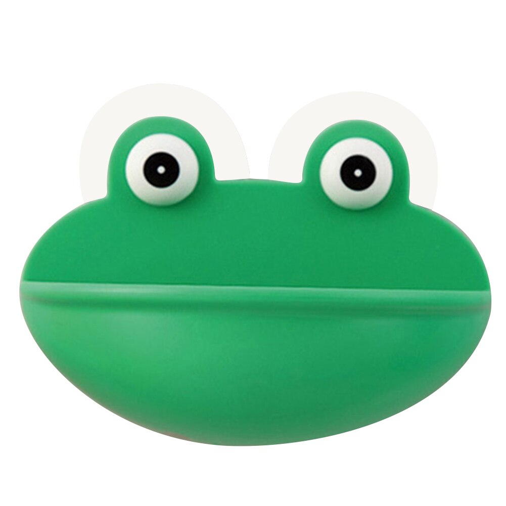 Pratique belle grenouille mur ventouse éponge savon Drain plat support étagères salle de bain organisateur