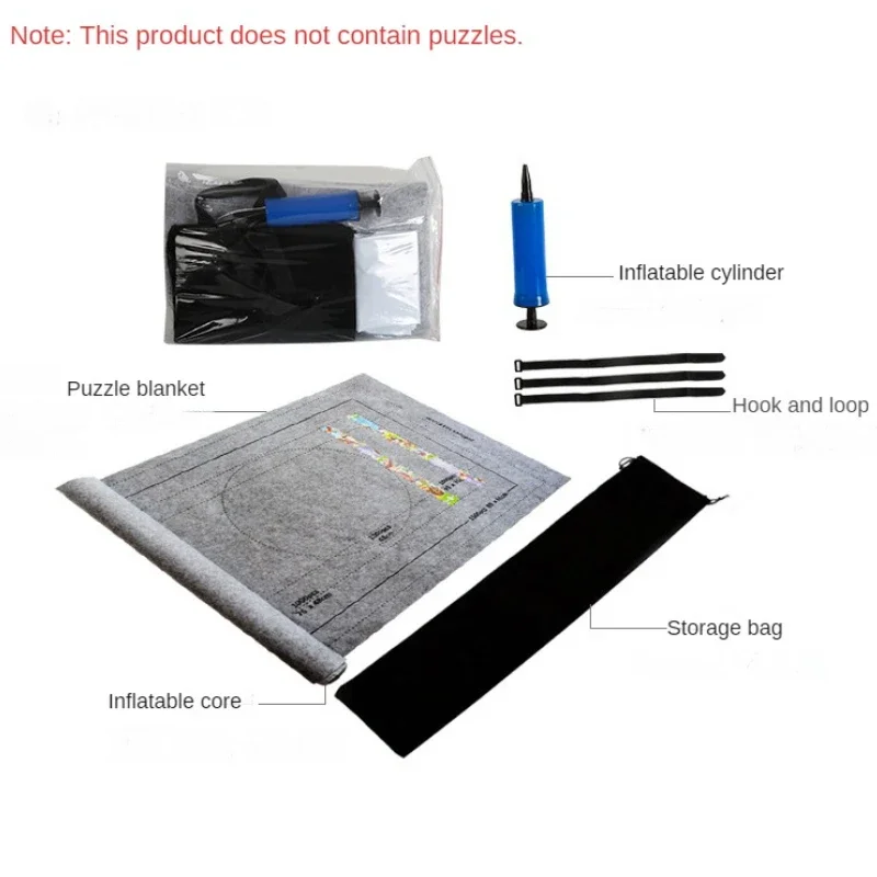Puzzles Pad Jigsaw Roll Felt Mat Playmat Puzzles Blanket For Up To 1500 Pcs Puzzle Accessories Portable Mat (Only Mat)