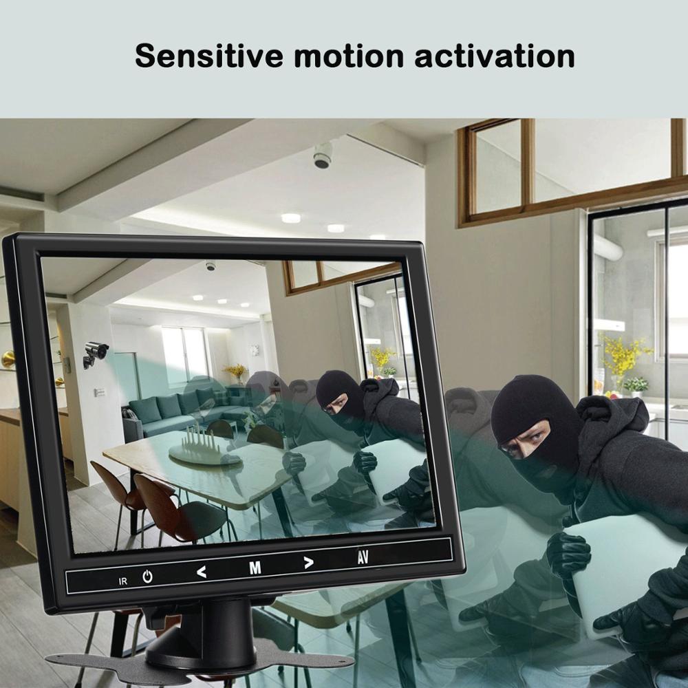 9inch Screen HD TFT LCD Portable 1080x720 Resolution Color Screen Video Monitor with VGA AV HDMI for PC/CCTV/Home Security r60