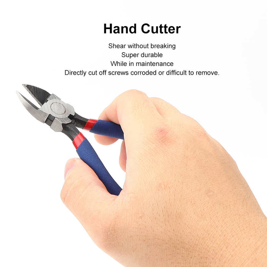 CNC Machine Parts Machine Parts Diagonal Plier Hand Cutter DIY Repair Tool Hardware Accessory Chrome Vanadium Alloy