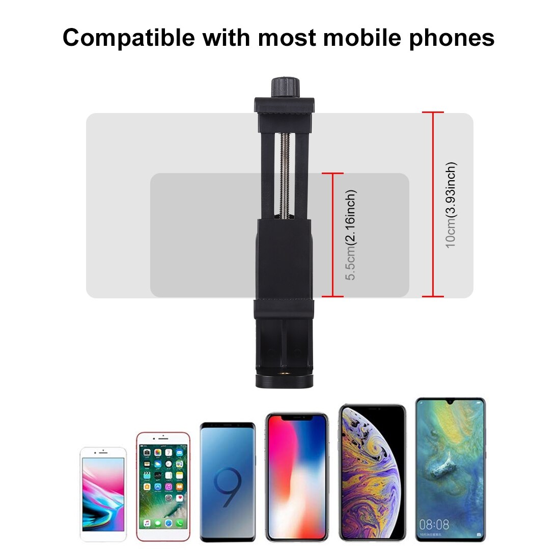 360 ° Rotatie Statief Mount Houder Verstelbare Mobiele Telefoon Stand Beugel Clip Beugel Adapter Voor Samsung Xiaomi Iphone Xs