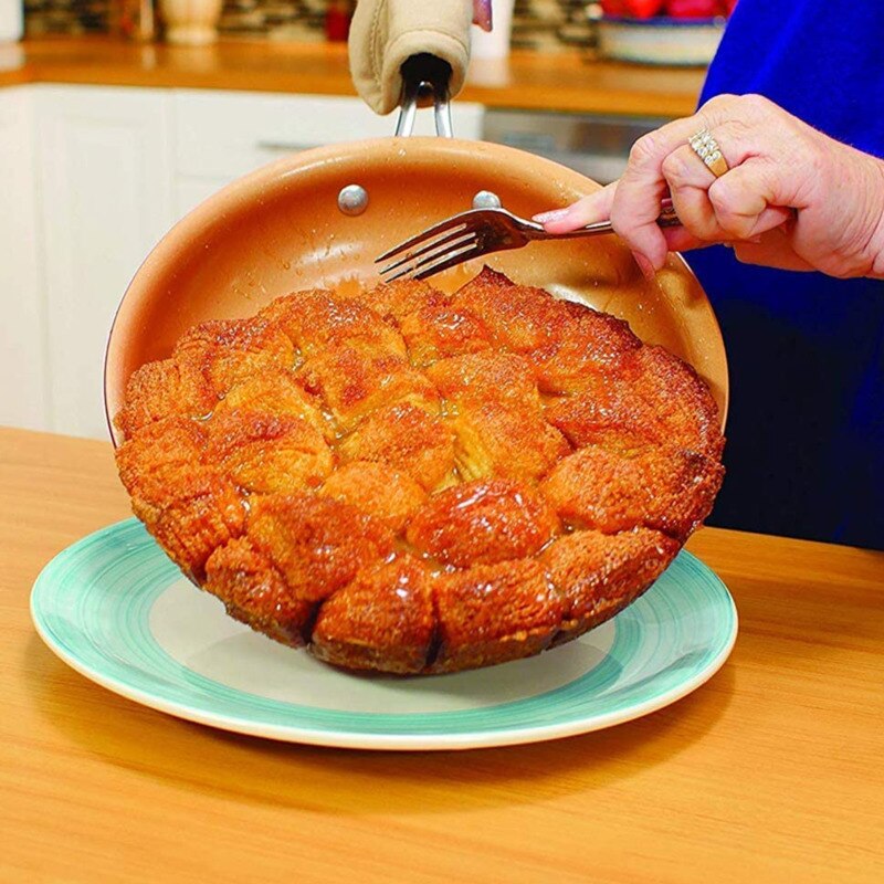 CHYIR 360 Copper Nonstick Frying Pan Double Bottom Support Induction Cooker