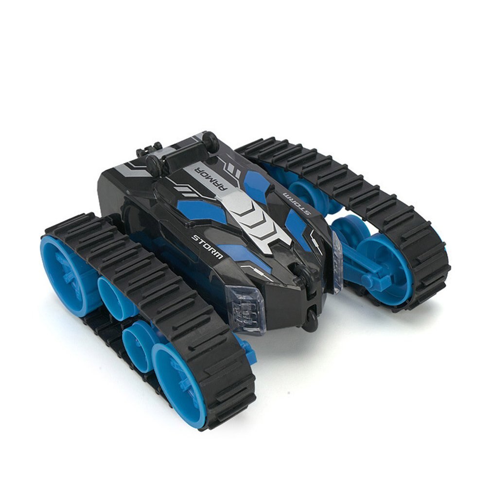 Rc 2in1 Double-sided High-speed Stunt Car Toy 4wd Wireless Remote Control Tank Track Vehicle Robot Model Toy For Boys: Default Title