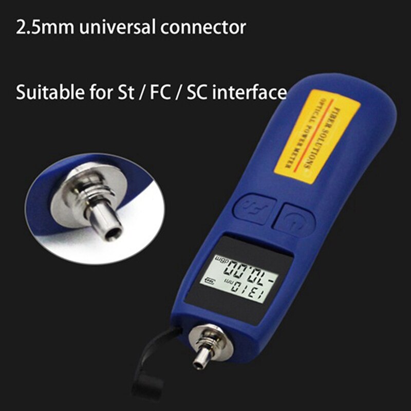 6 Wavelengths Mini Optical Power Meter Tester -50 To 26 Optical Fiber Tester Optical Work Rate Meter Handheld FTTH