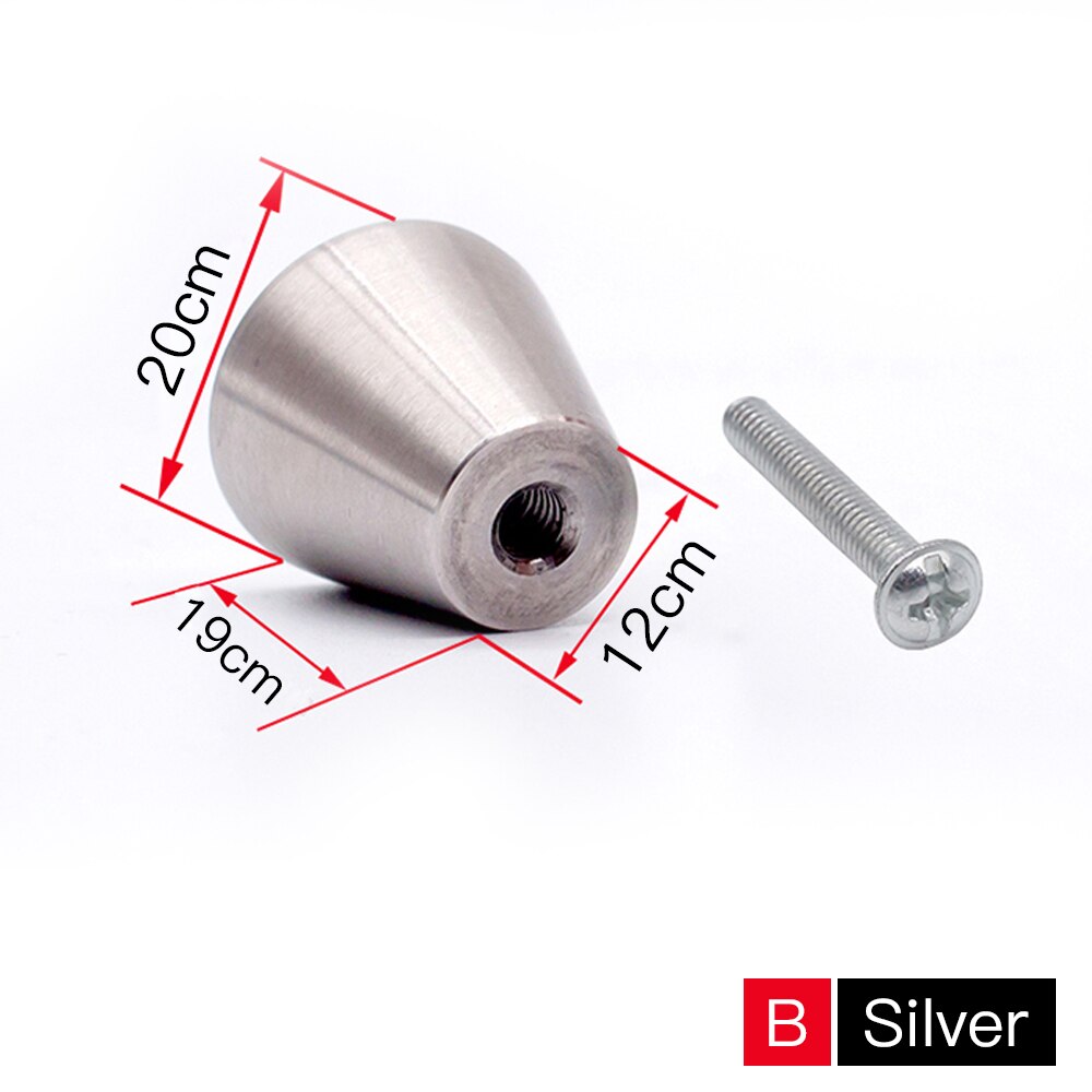 304 Solid Stainless Steel Single Hole Handle Simple Cabinet Door Handle Drawer Small Handle Bedside Table Black Handle