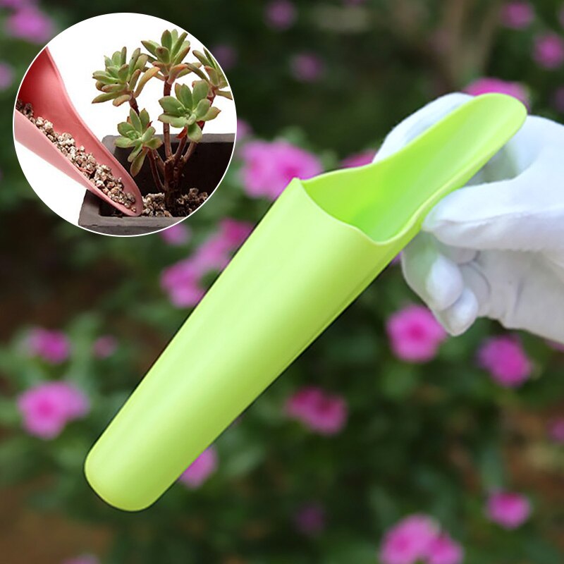 Pala de plástico para el suelo, pala de vaso para suculentas, bonsái DIY, para cultivo de plantas de jardinería, herramientas de jardín en maceta, 23x5,5 cm, 1 ud.