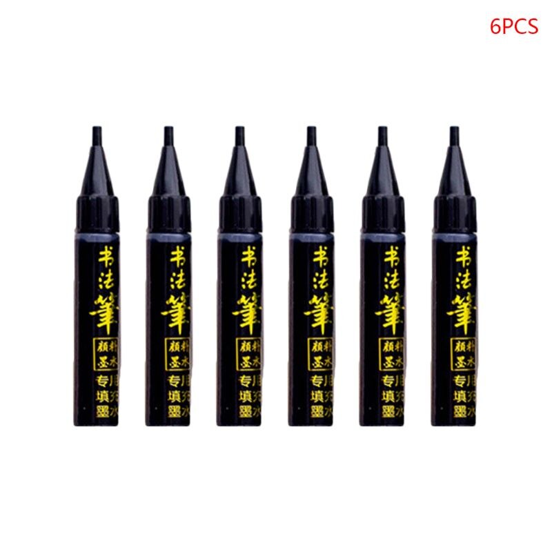 1/4/6/9pcs Chinese Japanese Calligraphy Brush Pen Markers Art Writing Painting