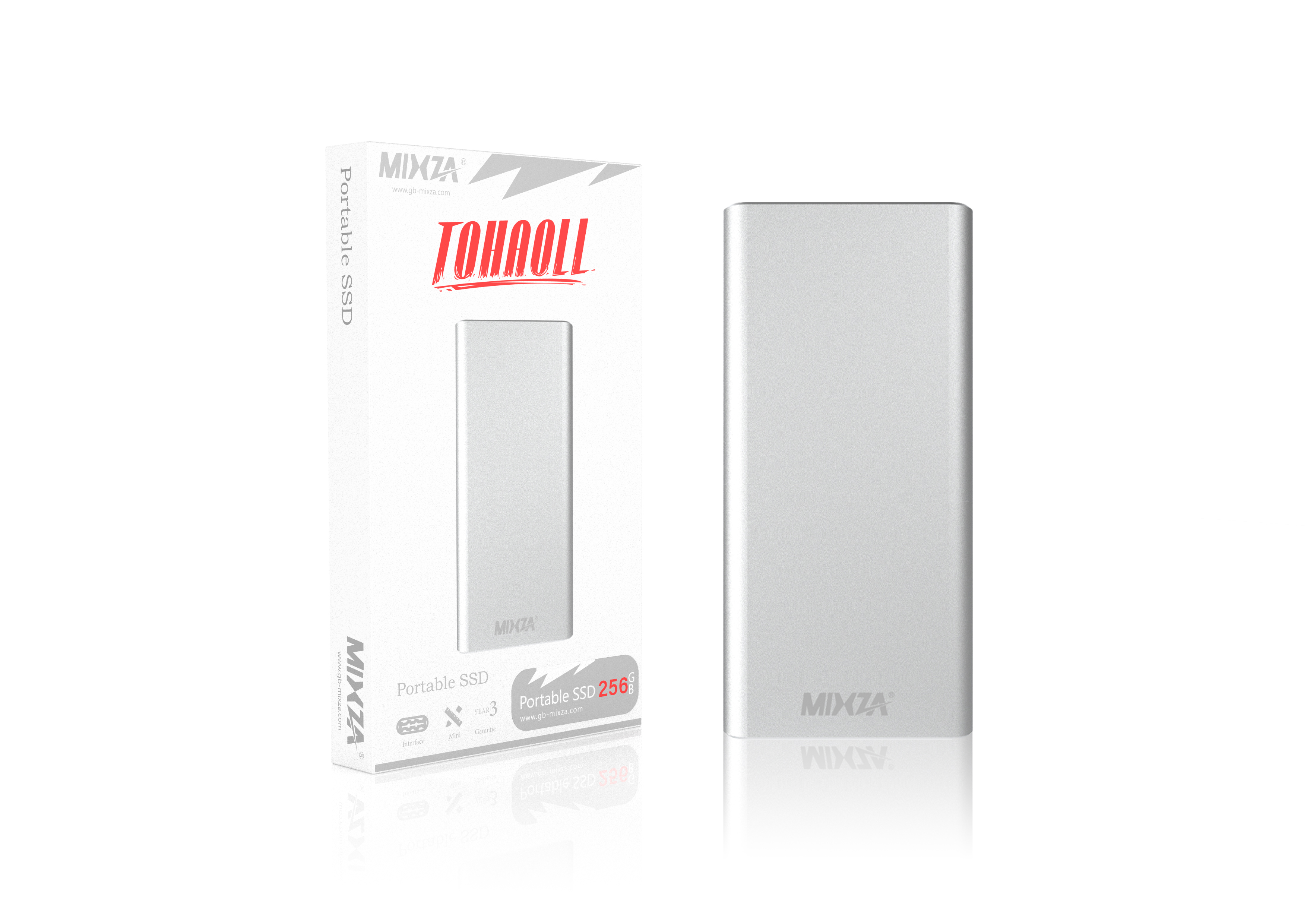 Mixza t7 ssd externo portátil 128gb 256gb-até 540 mb/s-usb 3,0 Typ C unidade de estado sóStrandbad externo para o portátil