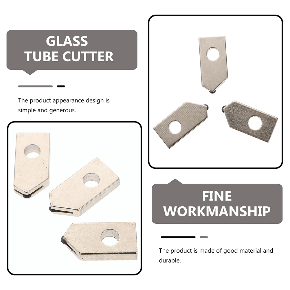 5Pcs Glass Cutter Heads Glass Cutter Heads Glass Cutting Machine Parts Glass Cutter Tips for Glass Tube Cutting DIY