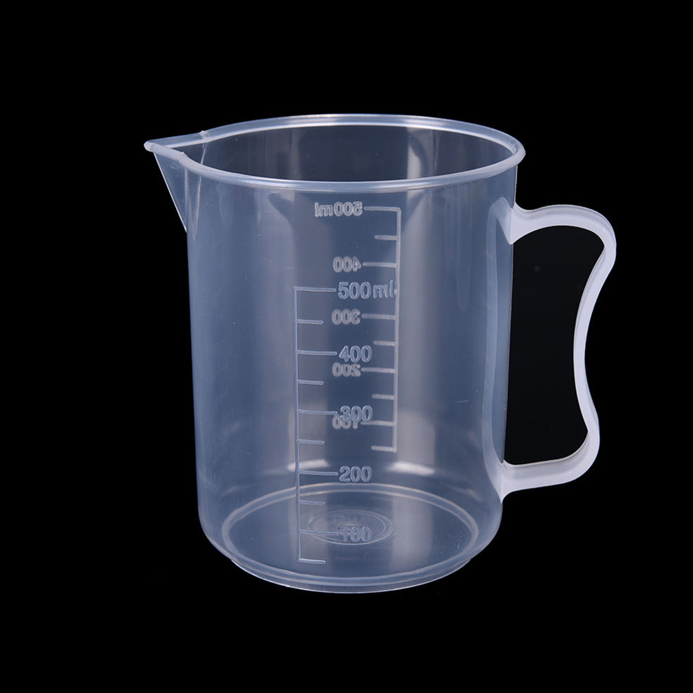 Transparante Plastic Meet Jug Schenktuit Oppervlak Keuken Laboratorium Maatbeker Schaal Koken Tool 20/30/50/300/500/1000 Ml: 1pc 500ml