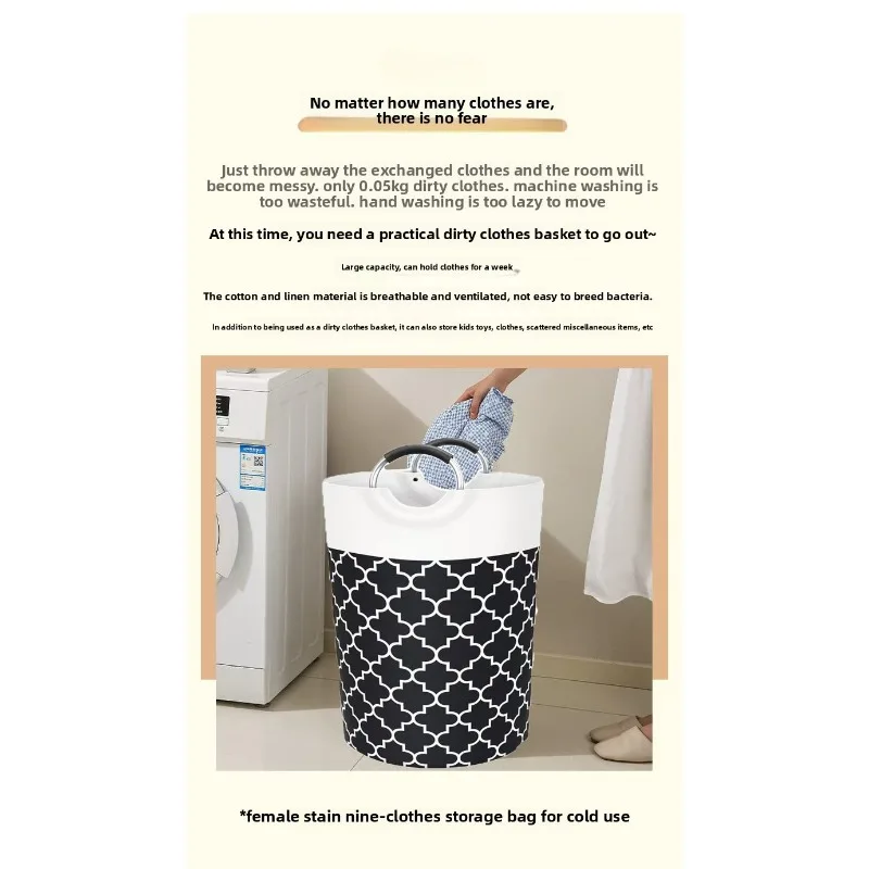 Vuile wasemmer Vuile was Opbergmand Stoffen wasmand Badkamer Speelgoedopslag Vuile wasmand Opvouwbaar