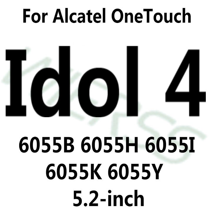 Temperato di Vetro Dello Schermo Della Pellicola Della Protezione per Alcatel One Touch Pop C3 C7 C9/Idol 3 4 4S 4.7 5.5 /Pixi 3 4 3.5 4 5 5.0 5.5 6 6.0: For alcatel Idol 4