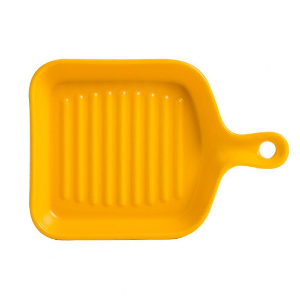 Voedsel Plaat Non-stick Warmte-Geïsoleerde Keramische Keuken Koken Plaat Voor Thuis: YELLOW