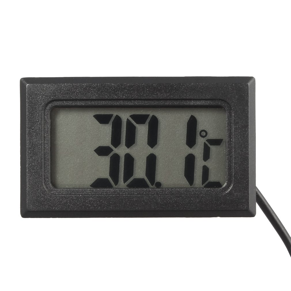 TL8009 Mini Digital LCD Thermometer for Refrigerator Fridge Freezer Temperature Black Indoor Kitchen Metasure