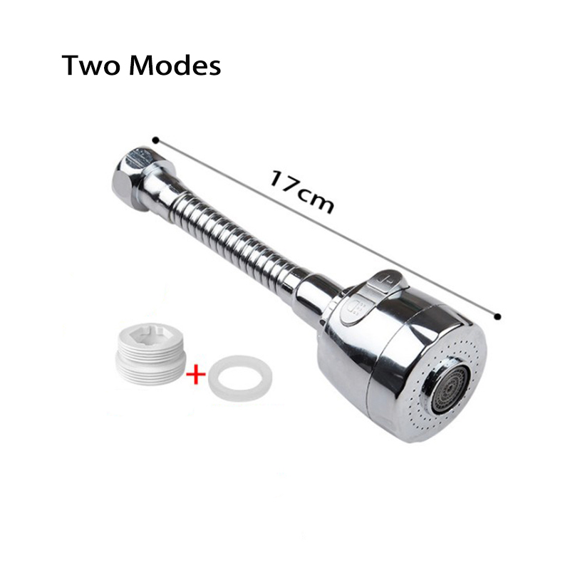 Hogedruk keukenkraan extender draaibare kraan beluchter waterbesparende kraan mondstuk adapter badkamer wastafel accessoires: YELLOW