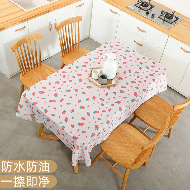 2Pcs Huishoudelijke Wegwerp Pvc Plastic Tafelkleed Waterdicht En Oilproof En Heatproof Tafelkleed