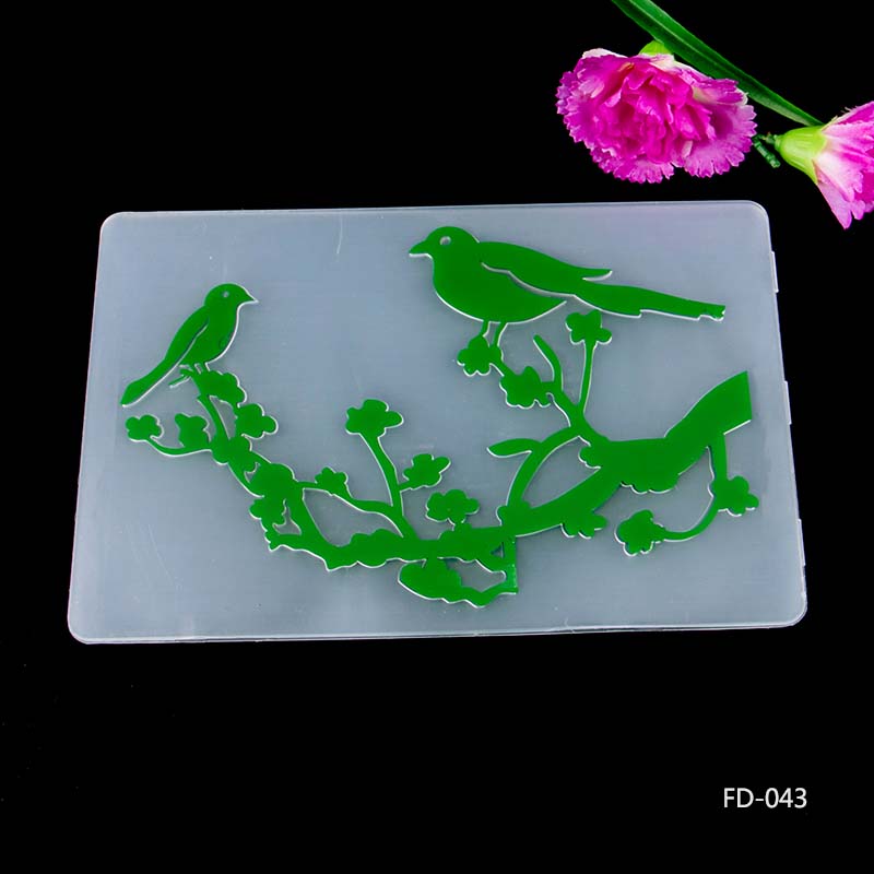 neue Blume Schmetterling Rahmen Textur Sammelalbum DIY Papier Schneiden Stirbt Scrapbooking Kunststoff Präge Ordner