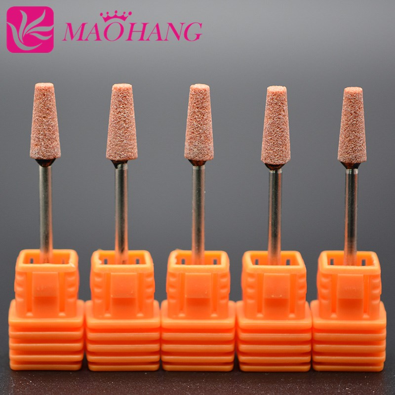 Maohang 5 Stks/partij Keramische Nail Boor Voor Elektrische Manicure Machine Accessoires Nail Art Gereedschap Elektrische Cutter Nagelvijlen