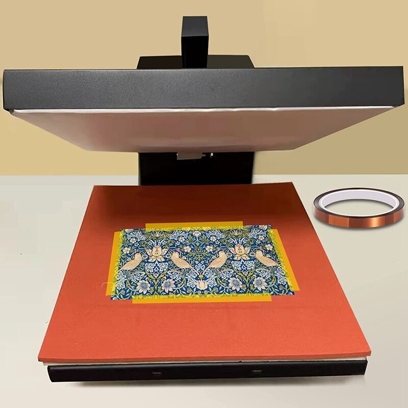 2 Rolls Heat Tape, 10Mm X 33M 108Ft Heat Resistant Tape, Heat Transfer Tape, Heat Tape For Sublimation, Thermal Tape